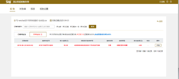 皇冠娱乐城昆仑智能核账平台系统截图